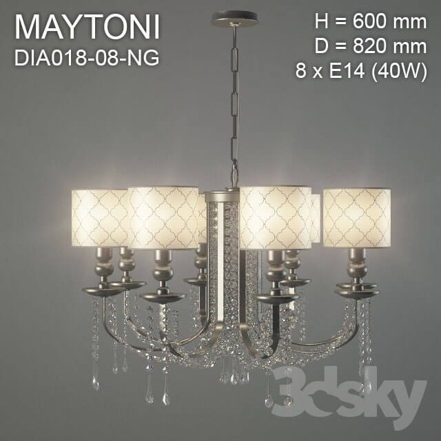 Maytoni dia018 08 NG Pendant light 3D Models