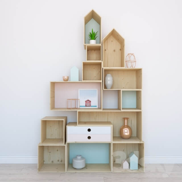 Miscellaneous Shelves with decor