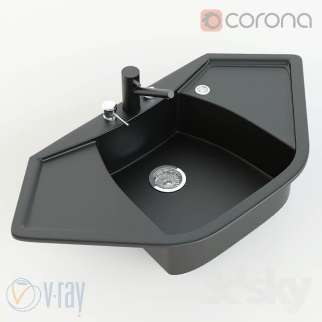 Corner sink Corax