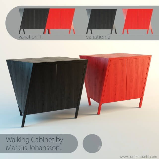 Sideboard Chest of drawer Walking Cabinet by Markus Johansson