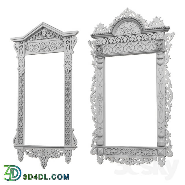 Carved frame