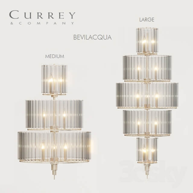 Currey amp Compamy BEVILACQUA Medium and Large chandeliers