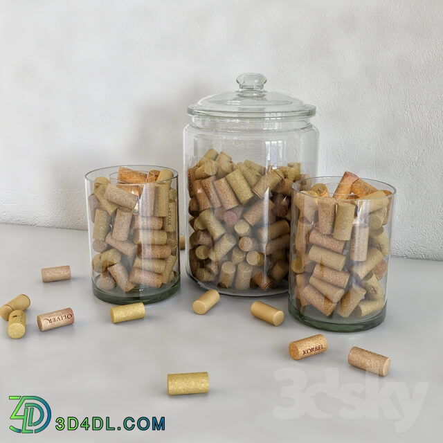 Decorative set quot Wine corks quot 