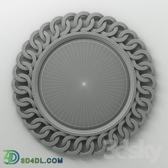 Round Mirror Frame 02