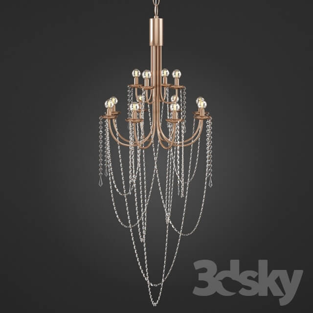 Arteriors Mirabelle chandelier Pendant light 3D Models