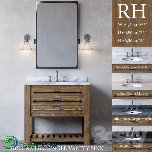 MERCANTILE SINGLE VANITY SINK