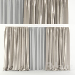 Open silk curtains 