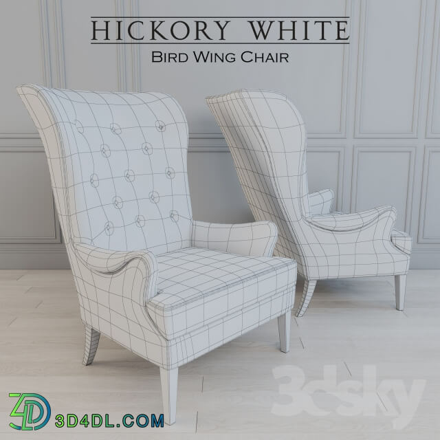 Hickory Bird Wing Chair