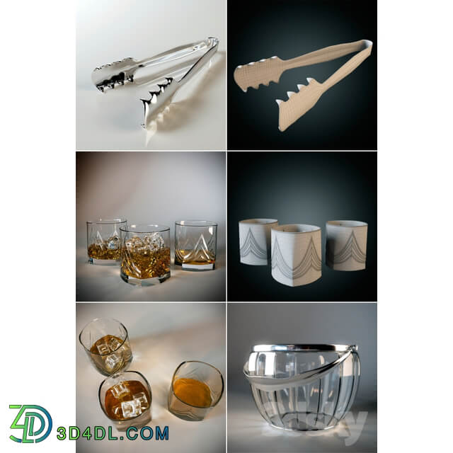 quot Set for whiskey with ice bucket quot quot Whiskey set with ice bucket quot