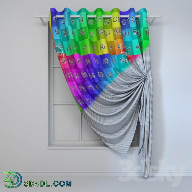 Modern curtain eyelets on