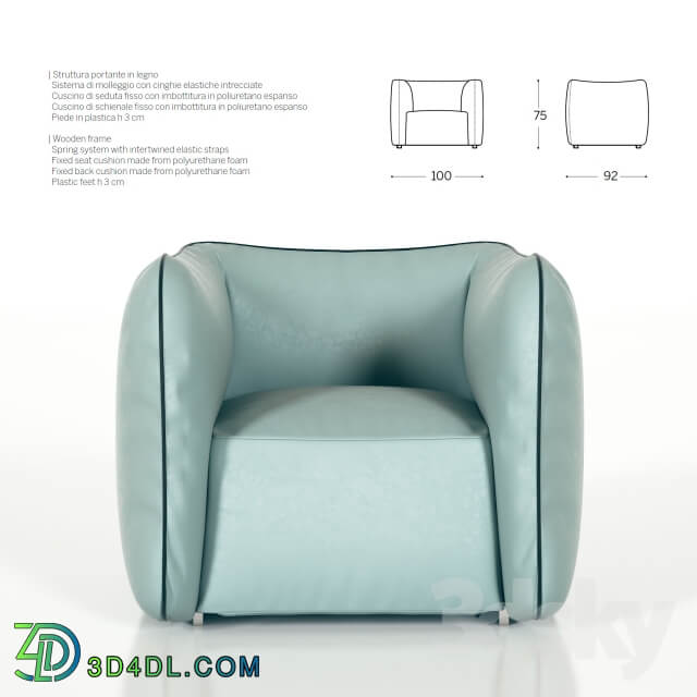 Armchair Polodivani quot Carola quot 