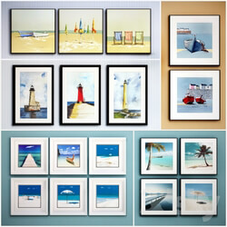 The picture in the frame 20 piece Collection 49 Sea theme 