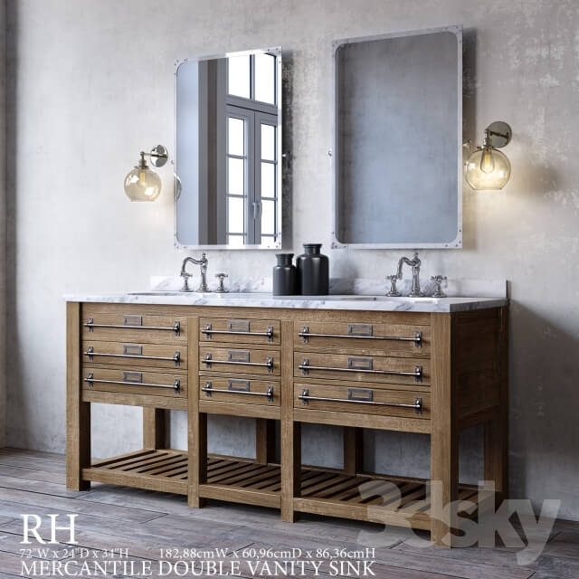 MERCANTILE DOUBLE VANITY SINK