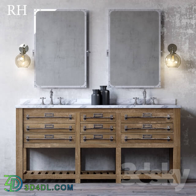 MERCANTILE DOUBLE VANITY SINK