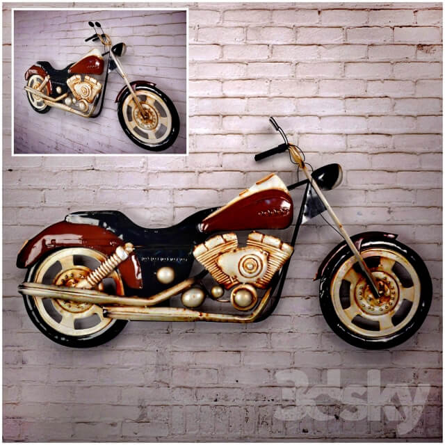 Other decorative objects Motorcycle Wall
