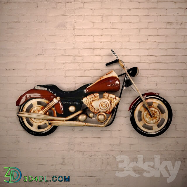 Other decorative objects Motorcycle Wall
