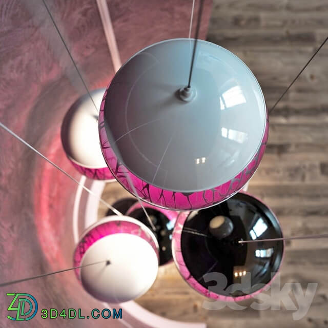 Design decorative lamp quot Lily quot the author Pendant light 3D Models