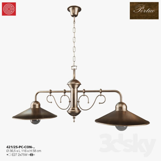 Chandelier Cremasco illuminazione Portico art. 421