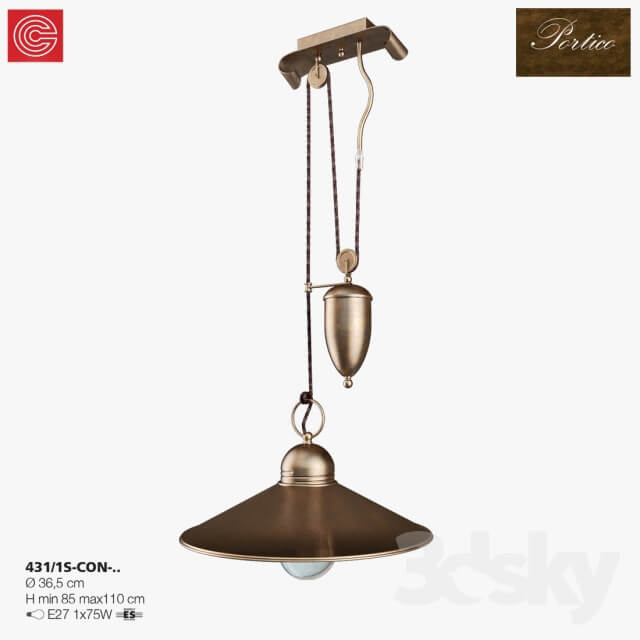 Chandelier Cremasco illuminazione Portico art431