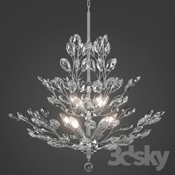 Upside Down Silver Leaf chandelier 
