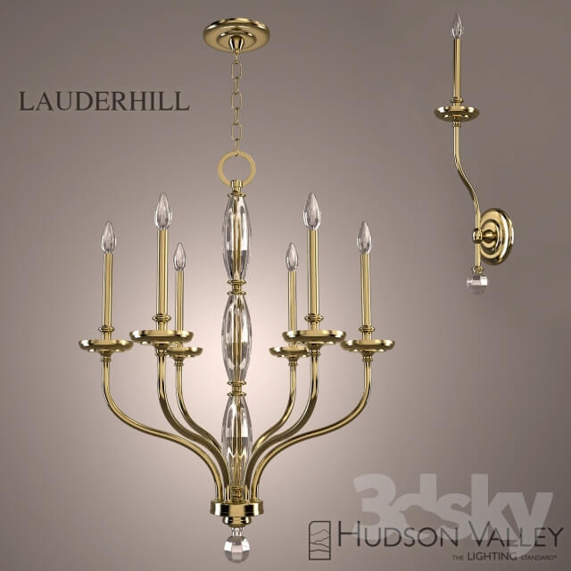 Hudson Valley LAUDERHILL Pendant light 3D Models