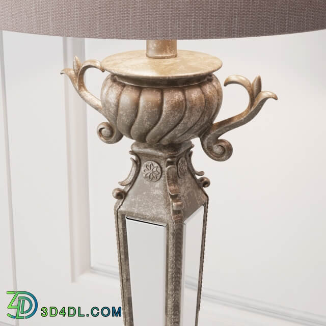 Mirrored Table Lamp