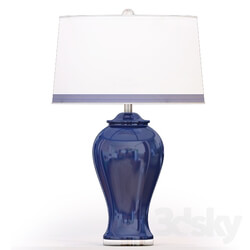 Bassett Mirror Company Hasting Table Lamp in Navy 