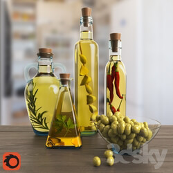 Other kitchen accessories Decorative set of bottled oil 