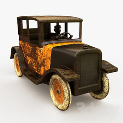 Decorative antique toy taxi 