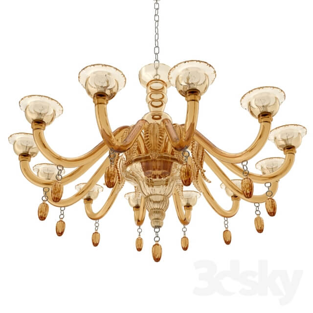 Barovier and Toso Fez Pendant light 3D Models