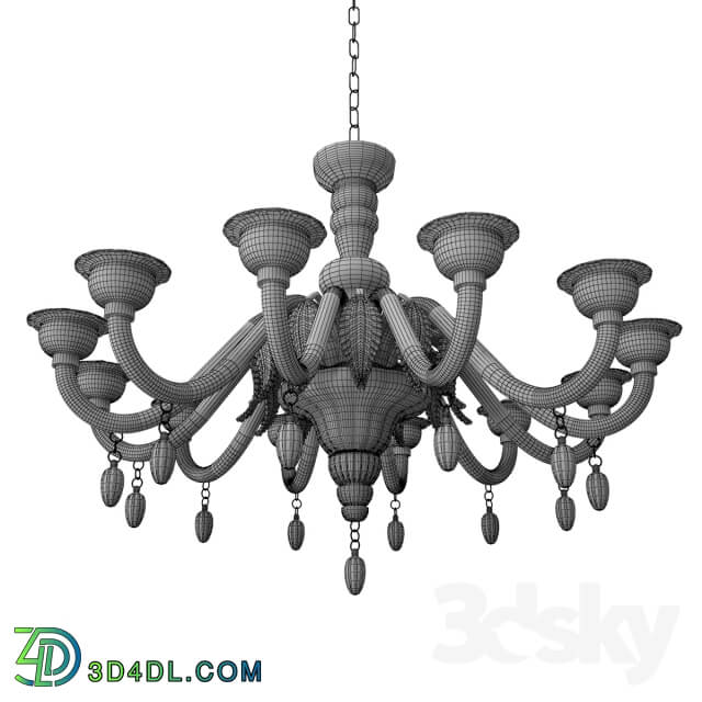 Barovier and Toso Fez Pendant light 3D Models
