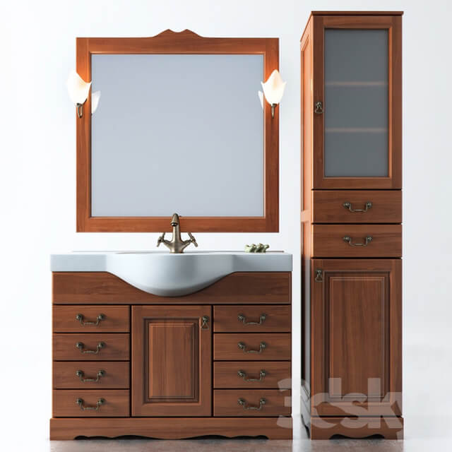 Set of bathroom furniture