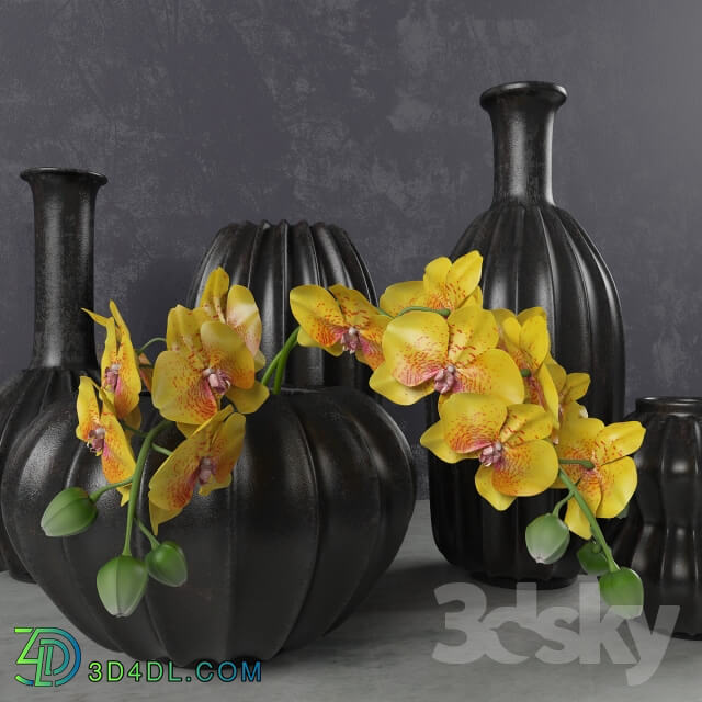 A set of vases on perezalivke 