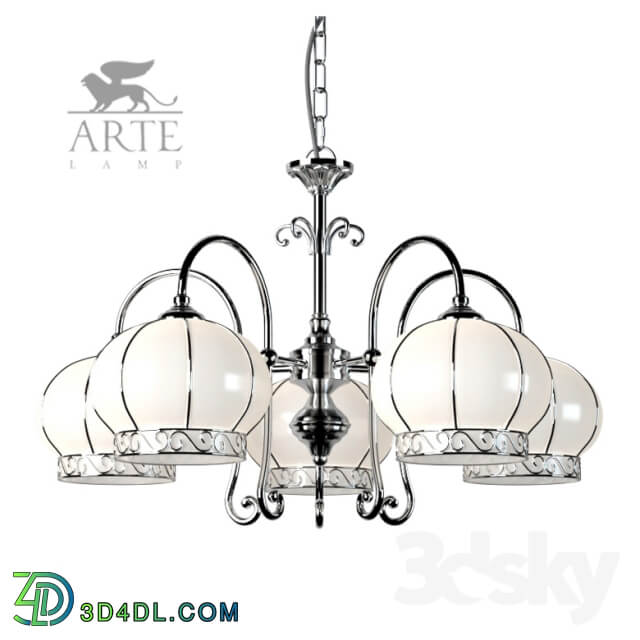 Chandelier Arte Lamp A2106LM 5WH Venice Pendant light 3D Models