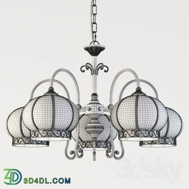 Chandelier Arte Lamp A2106LM 5WH Venice Pendant light 3D Models