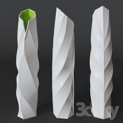 Vase in the form of a sheet 