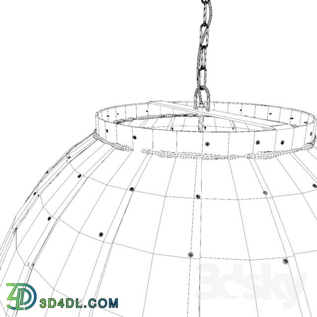 Toplicht HL Diesel antik silver Pendant light 3D Models