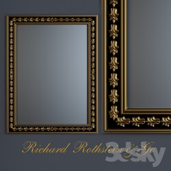 Black and Gold Traditional Mirror 