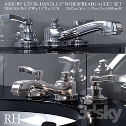 ASBURY LEVER HANDLE 8in WIDESPREAD FAUCET SET 