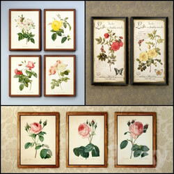 The picture in the frame 19 pcs collection 59 Flowers 