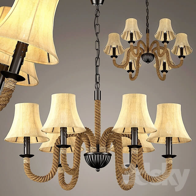 hanging lamp loft Country Pendant light 3D Models