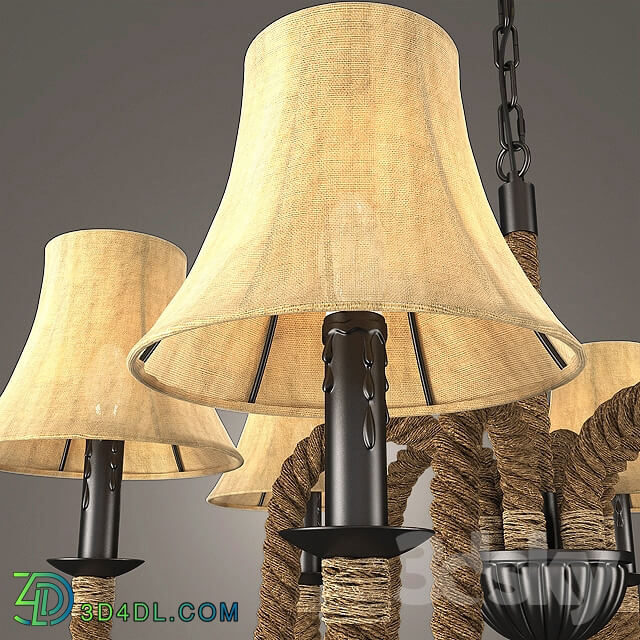 hanging lamp loft Country Pendant light 3D Models