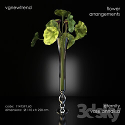 Plant Vase with Lotus vgnewtrend arrangement 