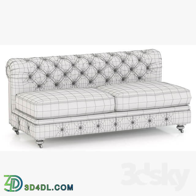 Restoration Hardware Kensington Upholstered Armless Sofa