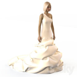 Wedding dress on a mannequin 