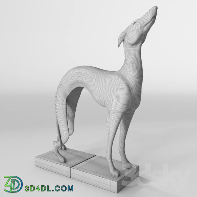 Dog statue