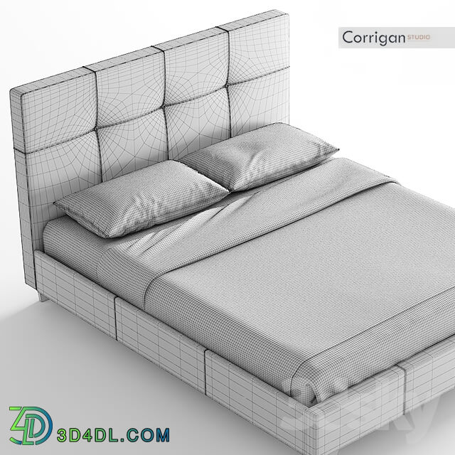 Bed Upholstered Platform Bed Corrigan Studio