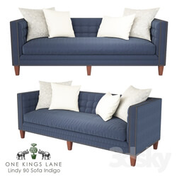 Lindy 90 Sofa Indigo 