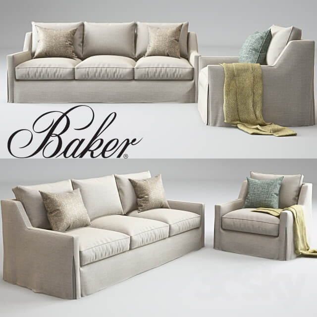 Baker Tiburon sofa amp Tiburon Lounge Chair Barbara Barry