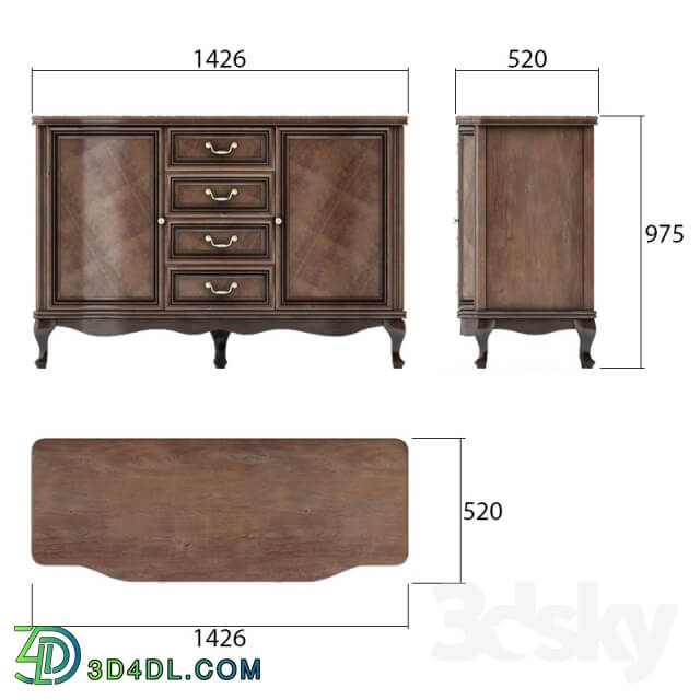 Sideboard Chest of drawer Chest Taranko